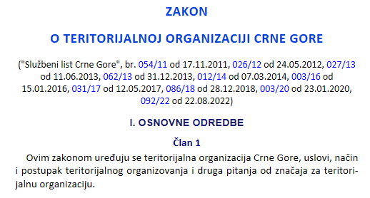 САОПШТЕЊЕ ОПШТИНЕ ЗЕТА ПОВОДОМ НАСТАЛЕ СИТУАЦИЈЕ У ПРОЦЕСУ РАЗГРАНИЧЕЊА